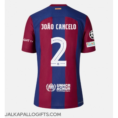 Barcelona Joao Cancelo #2 Kotipaita 2023-24 Lyhythihainen
